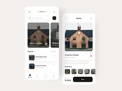 Real Estate Mobile App apps apps design estate home house house design interior minimalist mobile apps property property agent property design real real estate realestate shop ui design ux