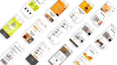 Fitted - Workout Web App design fitness app mobile first moqups web app