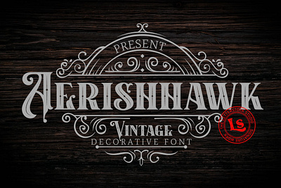 Aerishhawk Vintage Font digitalart font typeface typography vintagefont