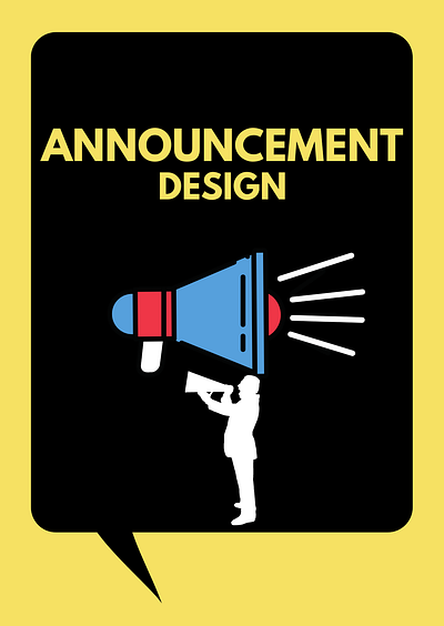 Announcement Design 3d animation announcement announcement design branding companies announcement cover design design graphic design icon illustration logo