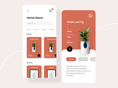 Daily UI #012 - Shop app app design design ecommerce illustration mobile mobile app mobile app design mobile ui onlineshop plant plantshop shop ui ux uxui