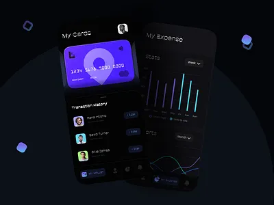 Mobile Banking App app banking app banking card branding credit card dailyui dashboard design designer finance finances fintech app minimal minimalist ui uidesign uiux ux web website