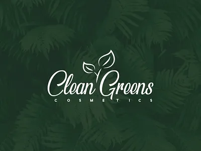 Clean Greens logo branding design graphic design logo typography