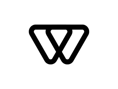 W 36daysoftype branding design graphic graphic design graphicdesign letter line logo logotype mark minimalist minimalistic monogram type typography vector w