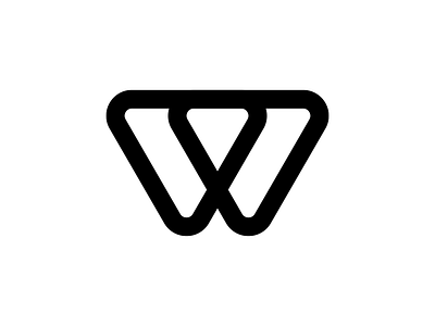 W 36daysoftype branding design graphic graphic design graphicdesign letter line logo logotype mark minimalist minimalistic monogram type typography vector w