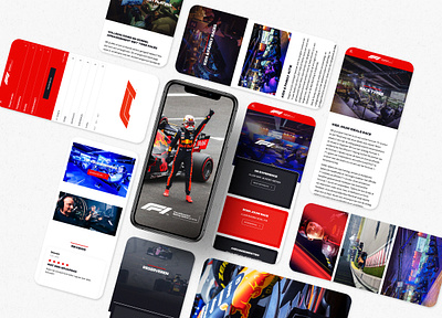 The Official F1® Racing Centre design formula one graphic design mobile design