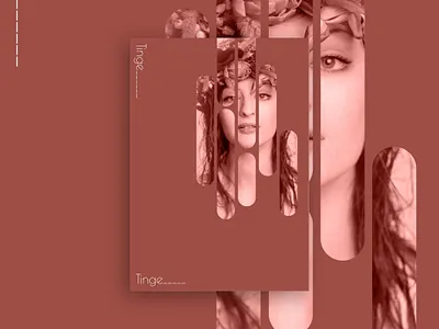 Tinge abstract poster graphic design