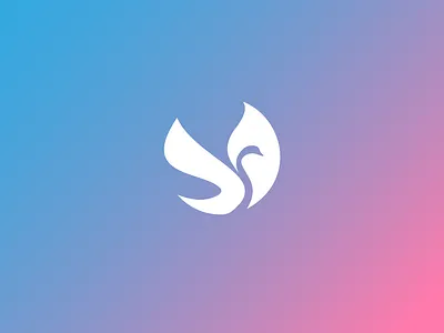 Swan bird brand identity duck graphic design illustration logo logo design swan wings