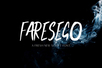 Faresego Script Font creative font graphic design illustration modern signage typeface ui