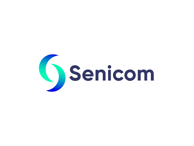 Senicom Modern Logo Design, S Letter Logo, Negative Space Logo, 3d logo abstract logo animation app logo brand identity branding business logo company logo graphic design illustration logo logo design minimalist logo modern logo design motion graphics professional logo s icon s letter logo s logo