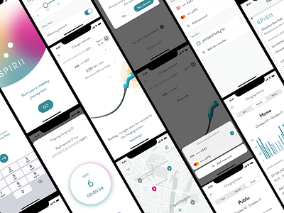 Spirii Go - Simplifying electric car charging experience app charging electric ev figma mobility spirii