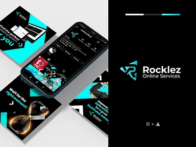 Roclez Online Services logotype design illustrator logo logotype socialmedia vector