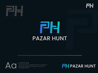 Pazar Hunt Logo 2021 best logo brand design branding design illustration logo modern logo ui vector