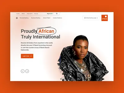 GTBank Website Concept africa african app bank banking design dribbble figma gtbank lagos landing page nativebrands nigeria nigerian ui uiux ux vector web website