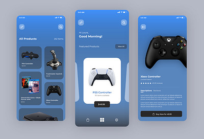 Gaming E-commerce app UI Design adobexd app appdesign branding design ecommerce figma gamestore graphic design mobileappdesign ui uidesign uiux