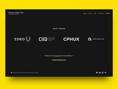 🟡 Portfolio Update portfolio web design
