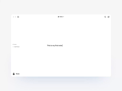 Notes About People — Create a Note after effects app design figma motion motion design motion graphics note note tool notes notes about people product design user experience user interface ux web design website website design writing tool