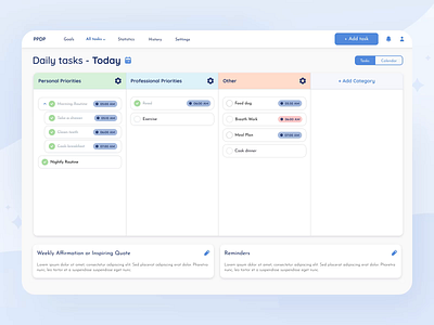 PPDP Planner | Task Editing animated gif application design figma full screen light theme management minimal motion planner task app task list task management task planner ui ui design ux web app web design