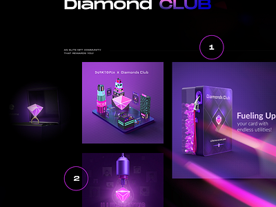 Diamond Club 3d animation branding crypto diamond club diamonds graphic design hireus metaverse motion graphics nftcommunity nftdesigns nftholders nftmarketing nftprojects opensea ui web3 web3.0