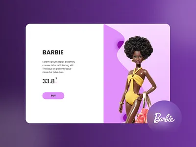 Design of product details 3d barbie branding design figma illustration logo typography ui ux vector