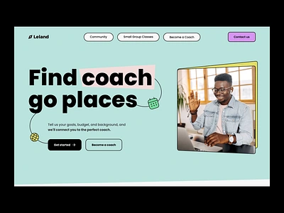 Leland redesign home page interaction animation design education interaction iteraction landing redesign redesign web ui ux web web design web site website website design