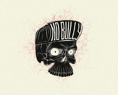 No Bully Skull art design fashion design graphic design illustration t shirt tshirt vector