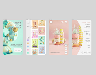 Art Deco App app app concept app design app development figma graphic design product design prototype ux