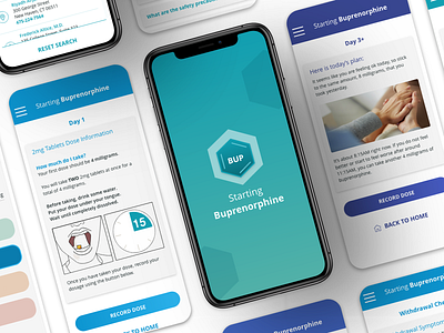 Starting Buprenorphine App medical app mobile app ui ux