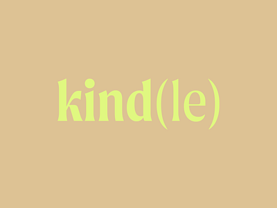 Kind(le) wordmark branding logo logotype minimal modern simple wordmark