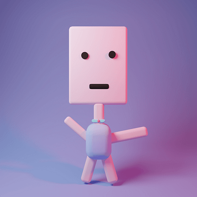 Box-man 3d art 3d modeling 3drender arnoldrender blender design illustration maya