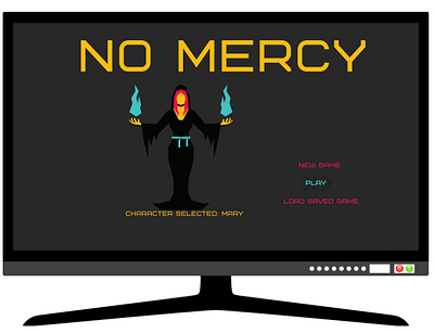 NO MERCY animation graphic design logo