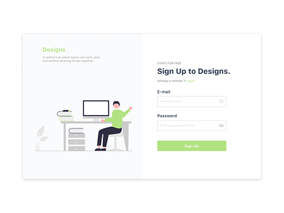 Sign Up Page Redesign app branding design illustration loginpage design mobile app design sign up page ui ux ux design website