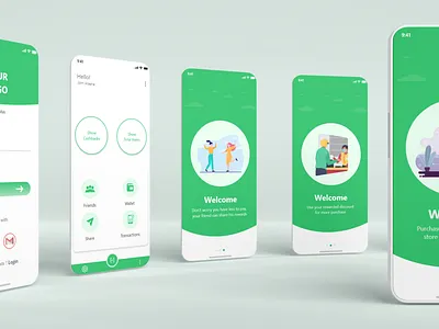 Intro App UI Design (Discount App) app ui design branding creative design design mobile ui simple ui uidesign uiux