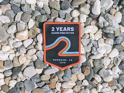 Humu 2-year Celebration Patch badge graphic design patch swag vector