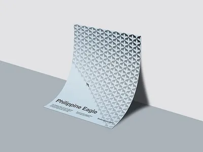 Endangered Bird: Philippine Eagle create awareness endangered bird graphic design international typographic style ommunication design pattern poster poster design sushant kumar rai swiss design swiss style