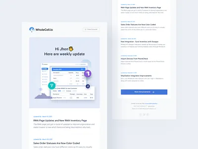 Email Template Design V:2 branding email template flat graphic design illustration minimal userinterface