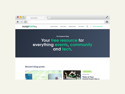 Website redesign - Swapcard Blog design figma ui ux