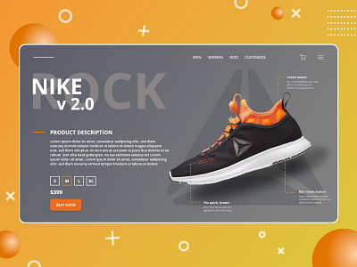 Shoe Company Website Landing Page UI Design Concept design landing page design landingpage ui ui design ux website concept website design