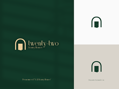 n'22 luxury homes - logo design brand identity brand strategy branding illustration interior decor logo design luxury homes photoshop