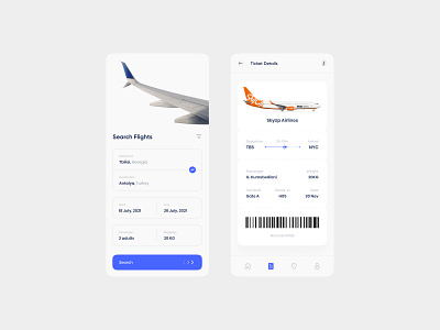 Flight Tickets Booking App app app design app ui app ui design booking booking design design flight flight design mobile mobile ui ticket ui ui design ui ux design uiux uiux design user interface ux ux design