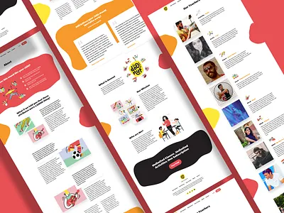 Doonut Webpages about us page child childern website clean ui creative design design illustration minimal minimalism modern design motion design product design teachers page ui ux visual design web design website redesign