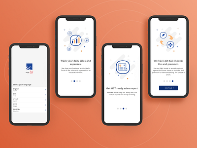 POS lite Intro design illustration ui ux
