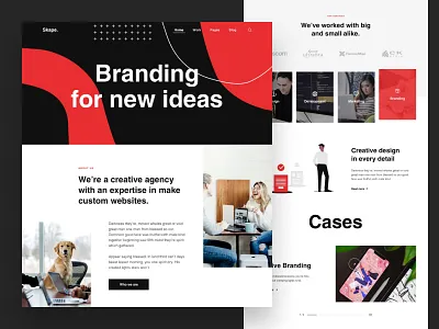 Creative Agency website design agency corporate creative design figma landing minimal modern portfolio studio ui ux