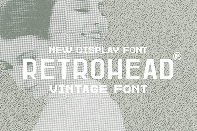 Retrohead Typeface | Font custom design font graphic design headfonts retro font serif serif font texture type typeface typography vintage