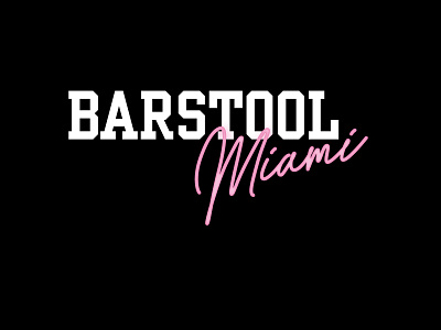 Barstool Miami Concept 4 apparel barstool barstool miami barstool sports branding dave portnoy florida graphic illustration kentucky logo louisville merch merchandise miami neon south beach tropical tshirts vice city