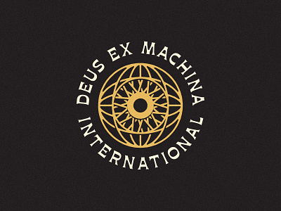 Deus Ex Machina - Entry 3 badge branding design deus deusexmachina eye icon identity logo mark retro tshirt type typography vintage wheel