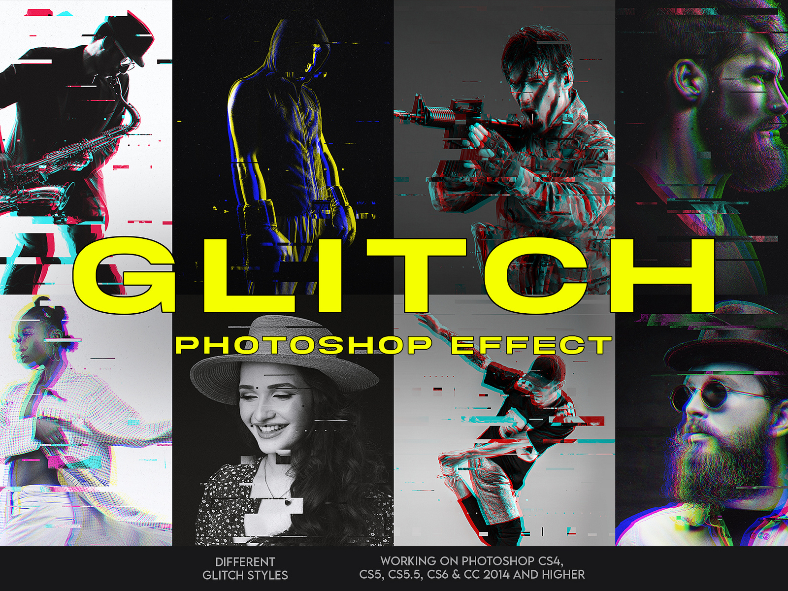Glitch Art Photoshop Effect by Shuvojit Sarker on Dribbble