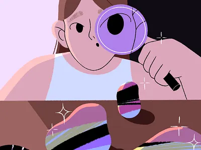 Design Research 🧐🖍 animation branding character design flat girl graphic illustration logo people ui vector