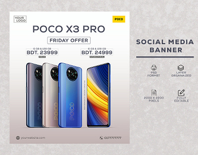 Poco X3 Pro Banner Design adobe photoshop bangladesh banner design design facebook graphic design instagram mi poco poco x3 pro social media banner