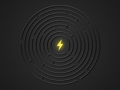 The Maze branding design glow illustration maze neon lights ui